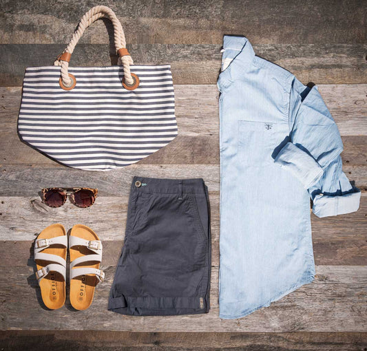 Our Ocean Oxford Shirt - Styled - Lighthouse