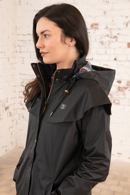 Outback Full Length Waterproof Raincoat - Black-Lighthouse