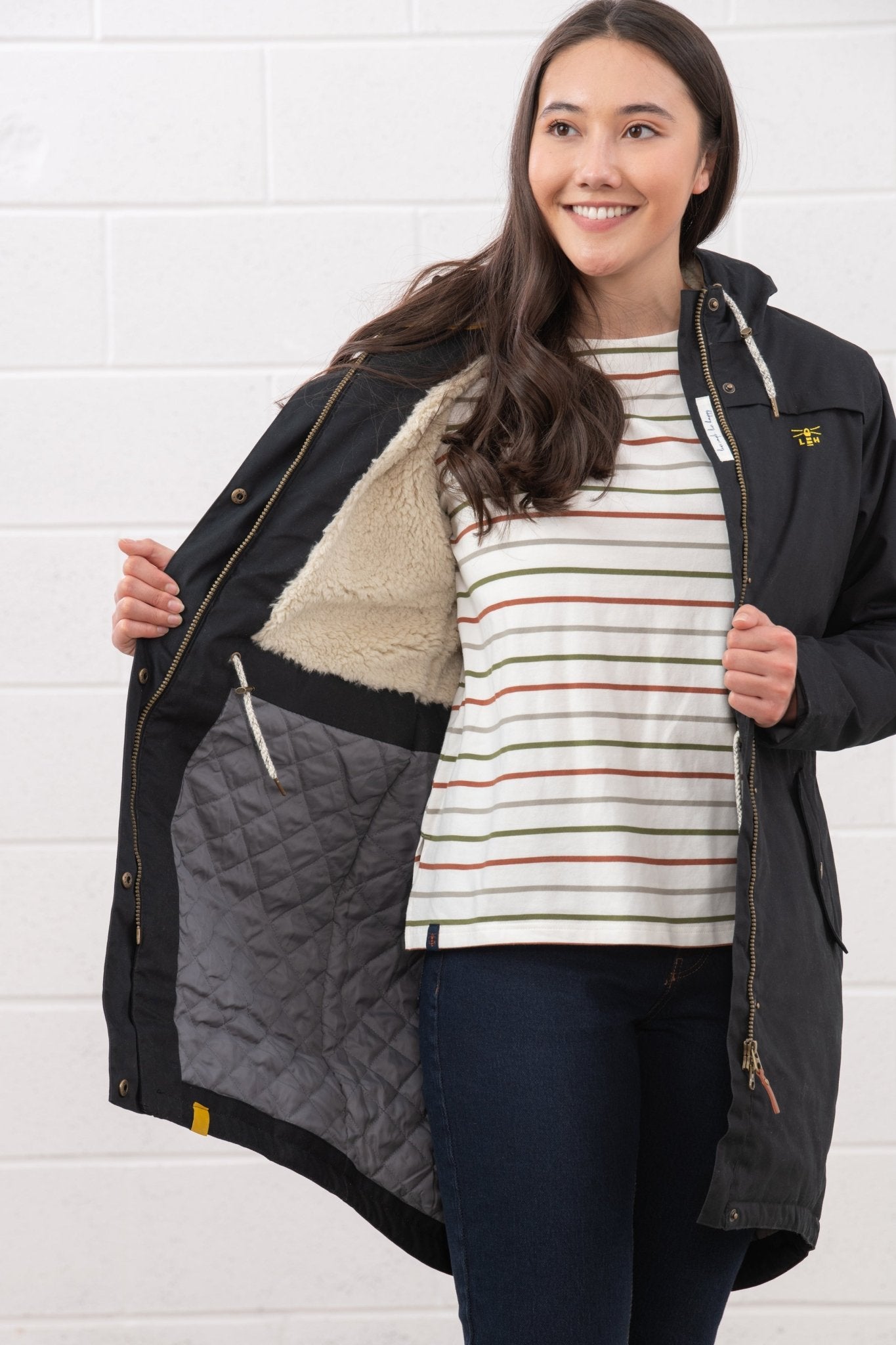 Abigail Coat - Black - Lighthouse