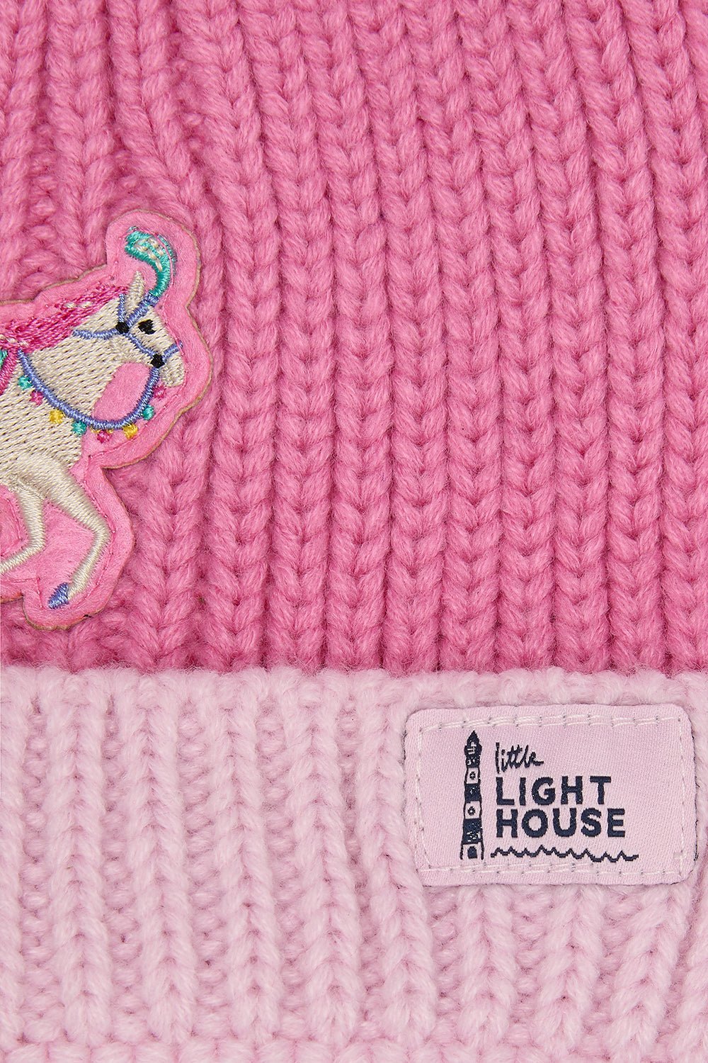 Bobbie Bobble Hat - Pink Horse - Lighthouse