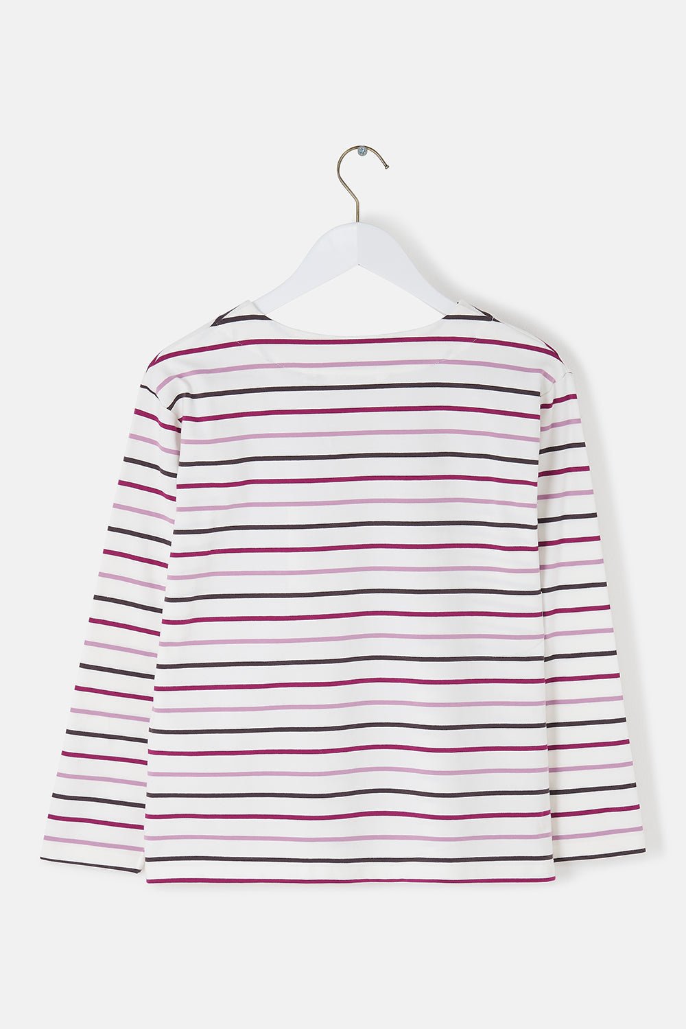 Causeway Breton Top - Cranberry Pink Stripe - Lighthouse