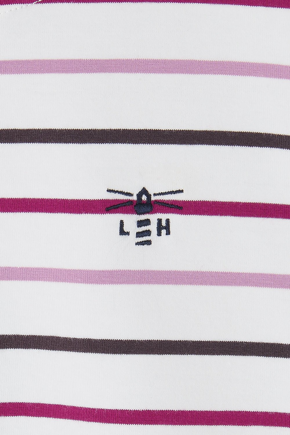 Causeway Breton Top - Cranberry Pink Stripe - Lighthouse