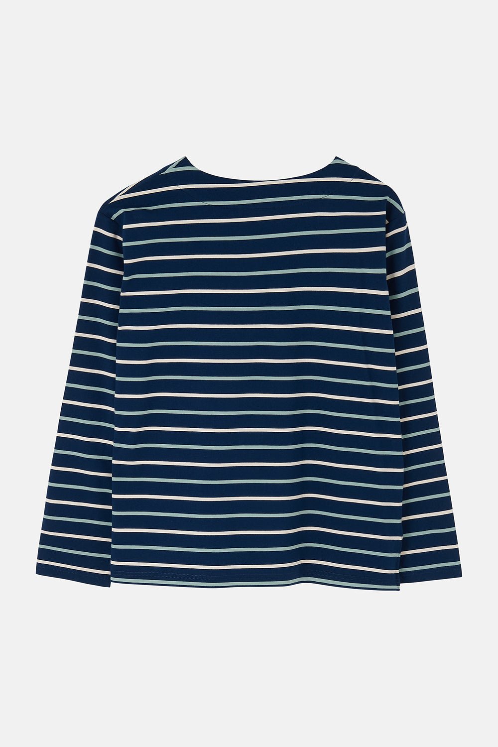 Causeway Breton Top - Navy Cream Sage Stripe - Lighthouse