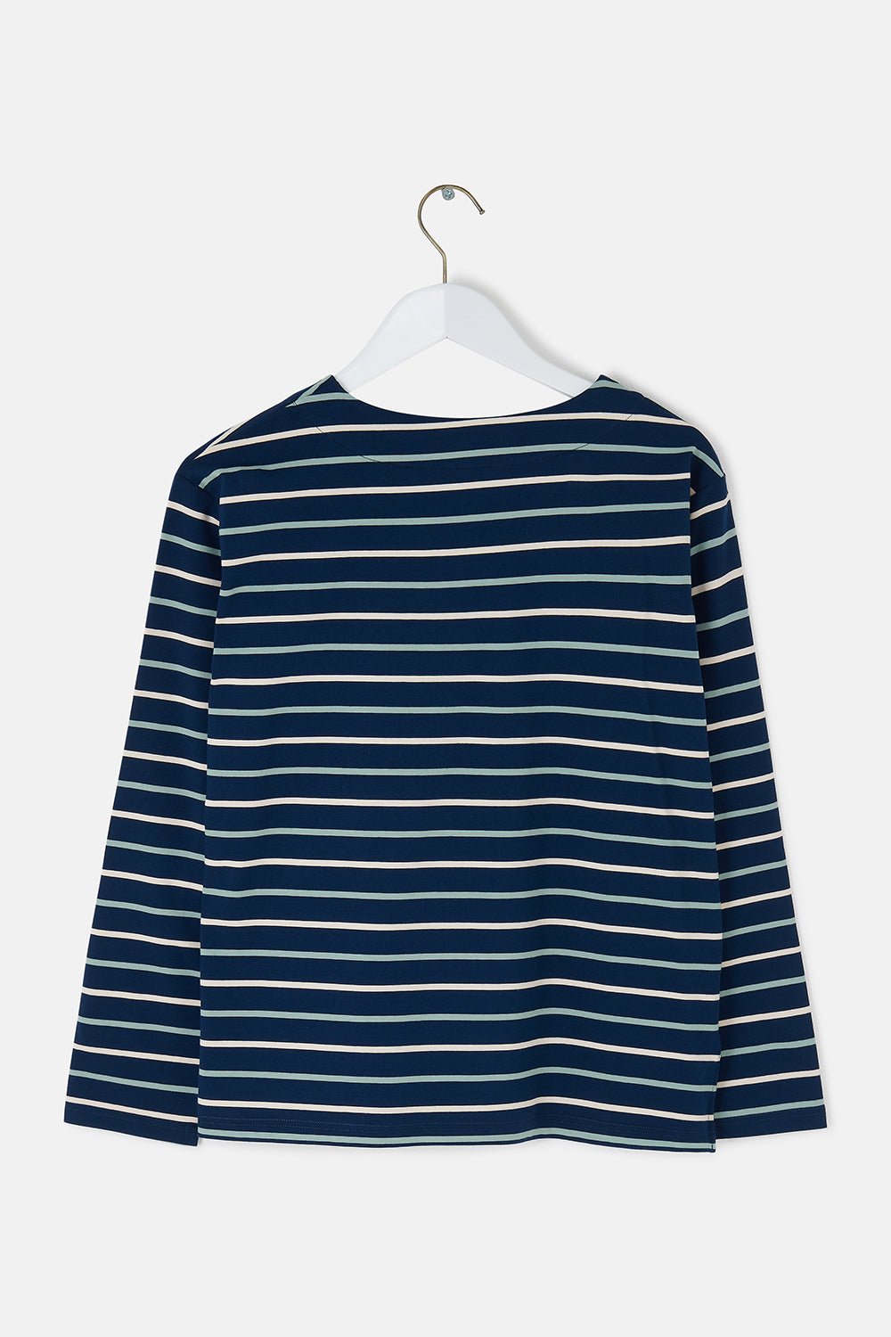 Causeway Breton Top - Navy Cream Sage Stripe - Lighthouse