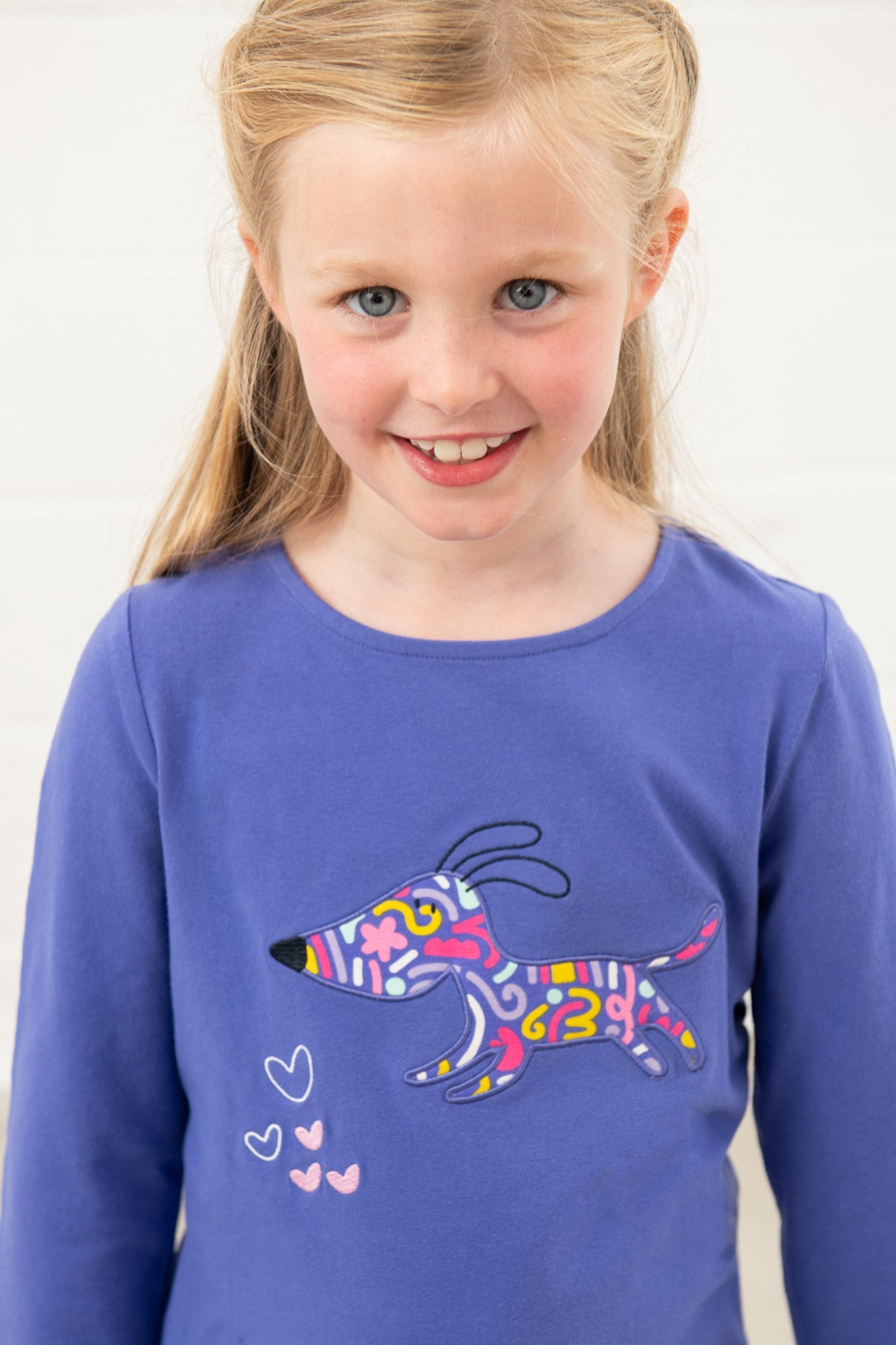 Causeway Top - Dog Print - Lighthouse