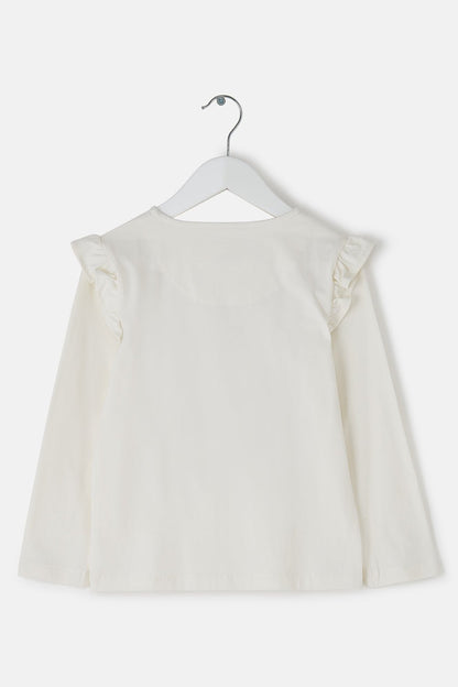 Causeway Top - Floral Heart Print - Lighthouse