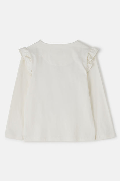 Causeway Top - Floral Heart Print - Lighthouse