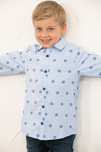 Charlie Shirt - Football Print - Lighthouse