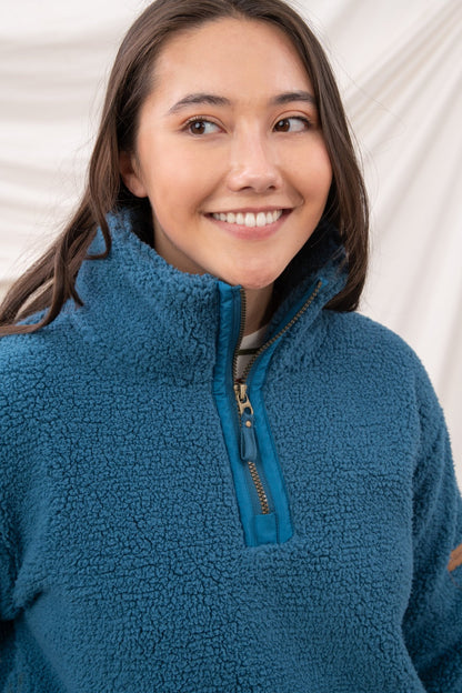 Coast Fleece - Teal - Lighthouse
