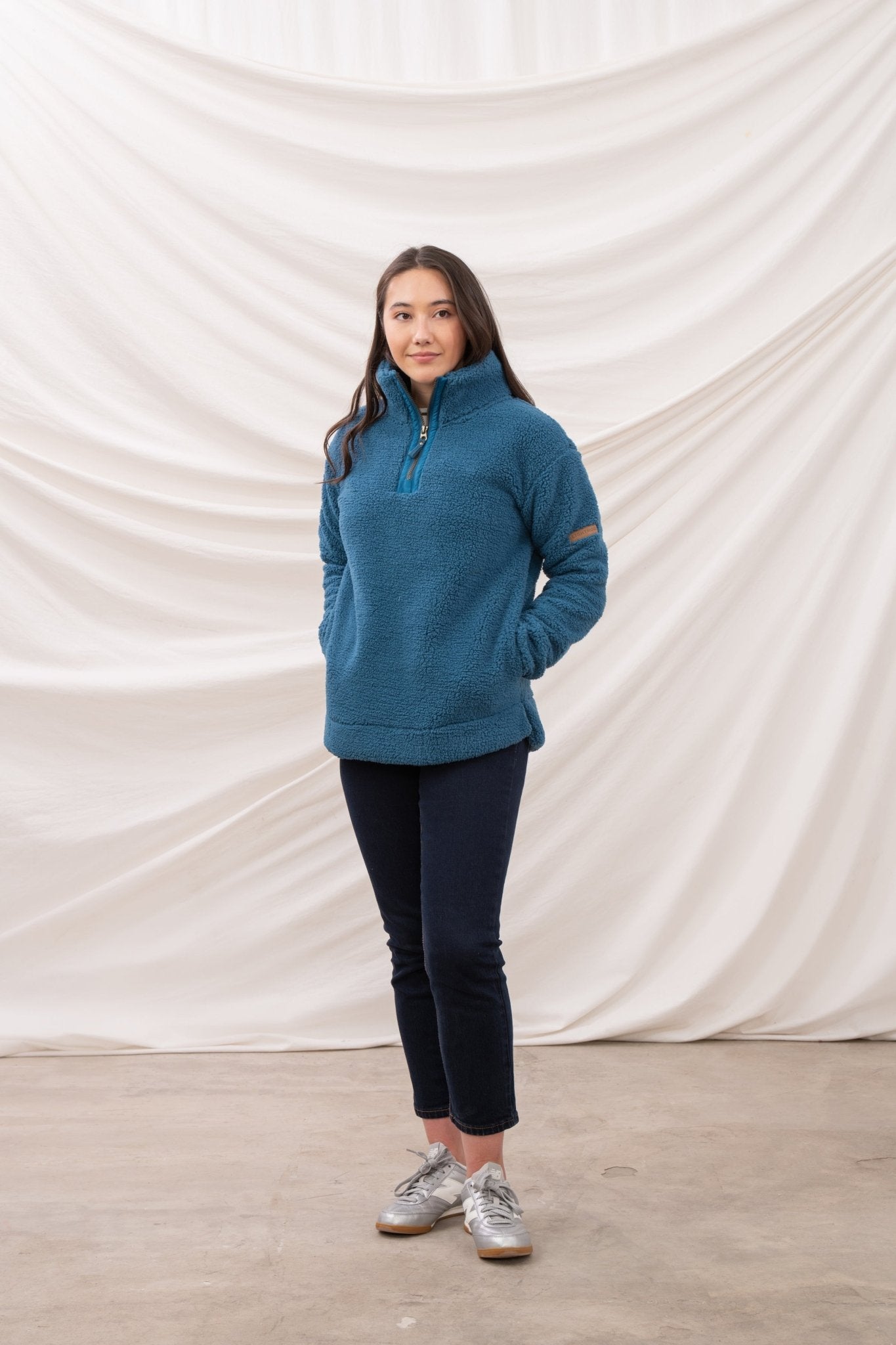 Coast Fleece - Teal - Lighthouse