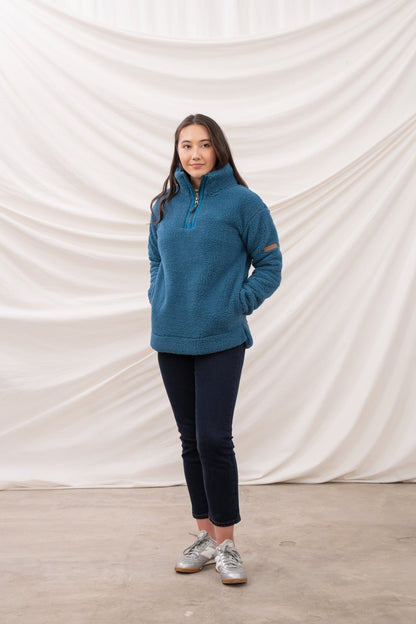 Coast Fleece - Teal - Lighthouse