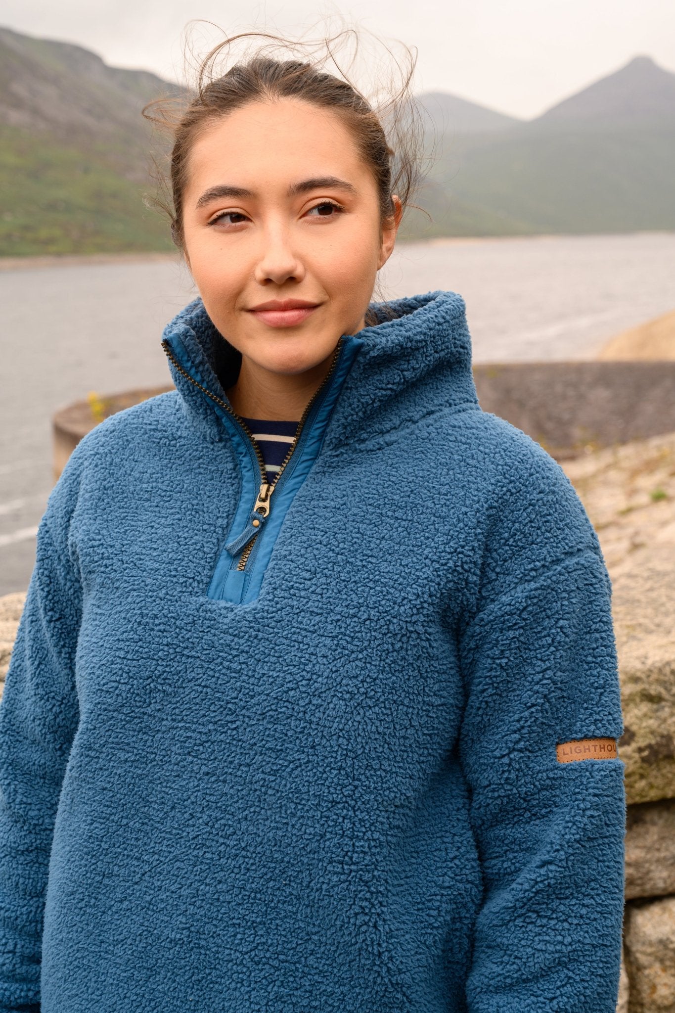 Coast Fleece - Teal - Lighthouse