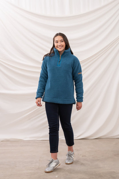 Coast Fleece - Teal - Lighthouse
