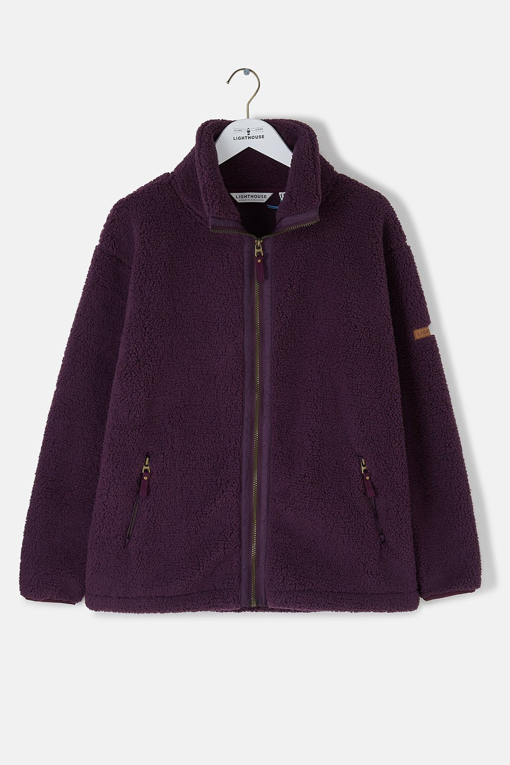 Cobh Fleece - Cranberry - Lighthouse