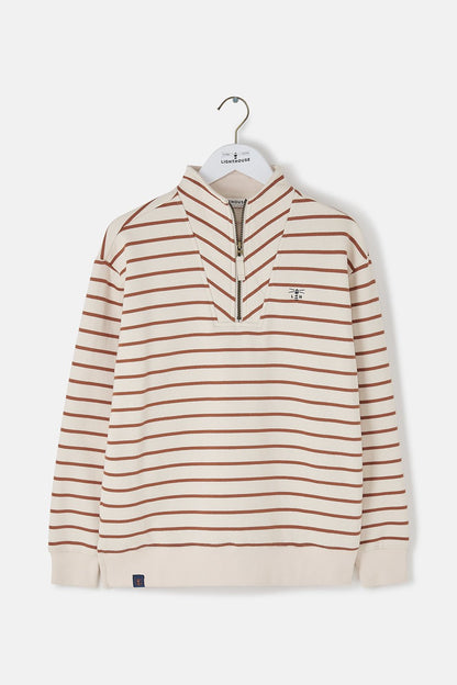 Coral Jersey - Rust Stripe - Lighthouse