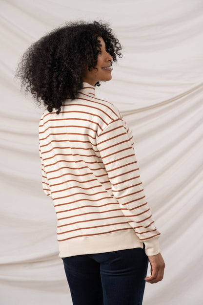Coral Jersey - Rust Stripe - Lighthouse