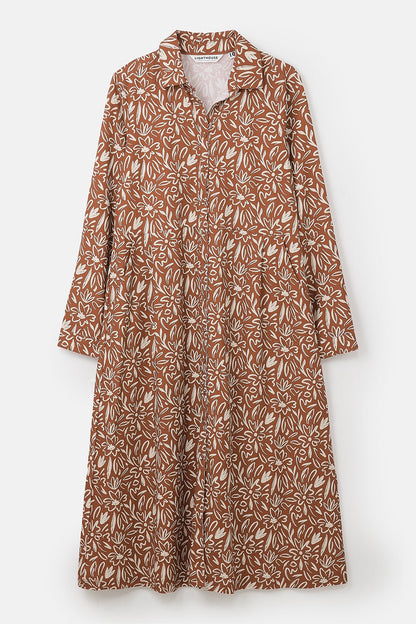 Elsie Dress - Rust Floral - Lighthouse