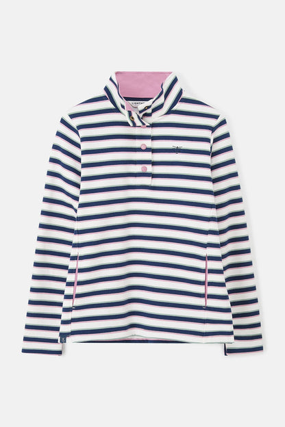 Haven Jersey - Navy Sage Rose Stripe - Lighthouse
