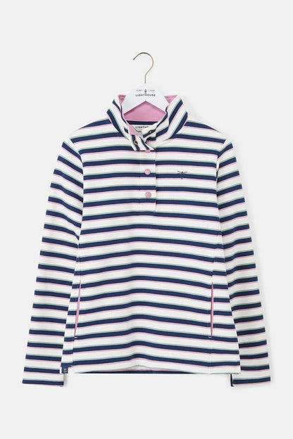 Haven Jersey - Navy Sage Rose Stripe - Lighthouse