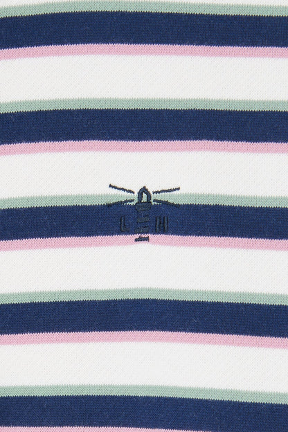 Haven Jersey - Navy Sage Rose Stripe - Lighthouse