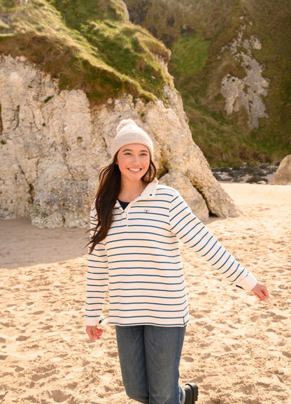 Haven Jersey - Teal Stripe - Lighthouse