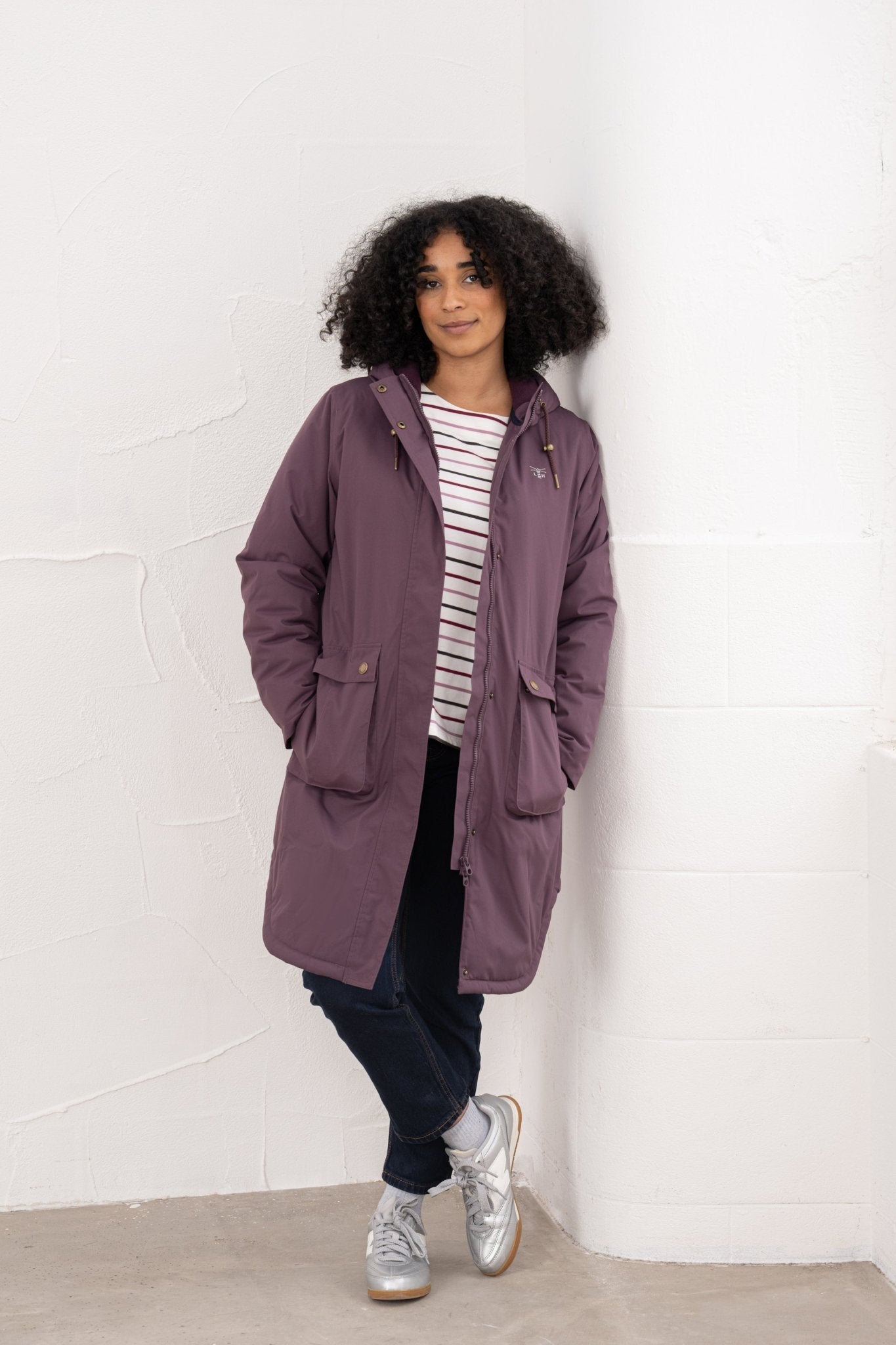 Imogen Coat - Cranberry - Lighthouse