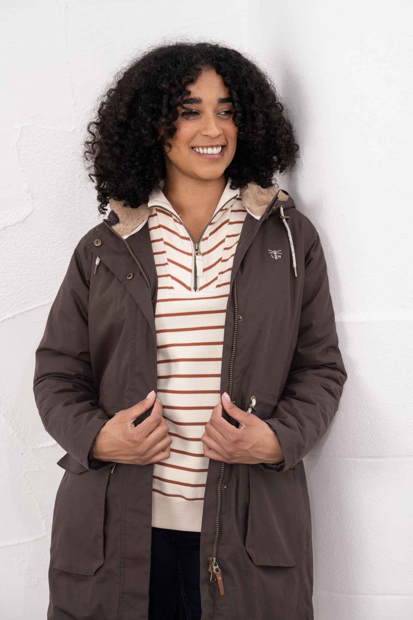 Isobel Coat - Cocoa - Lighthouse