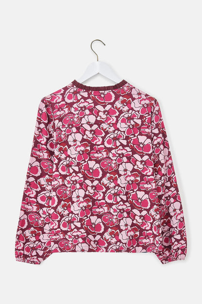 Juliette Blouse - Cranberry Floral - Lighthouse