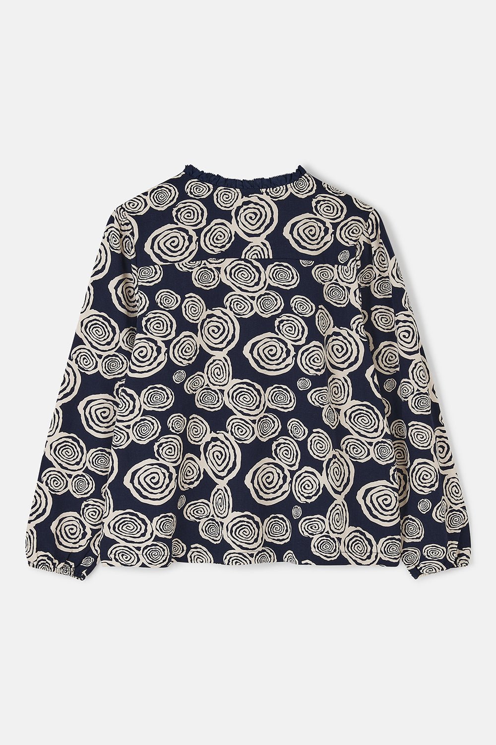 Juliette Blouse - Navy Swirl - Lighthouse