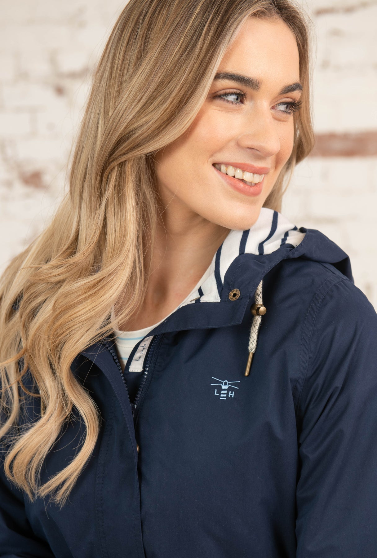 Long Beachcomber Jacket - Navy-Lighthouse