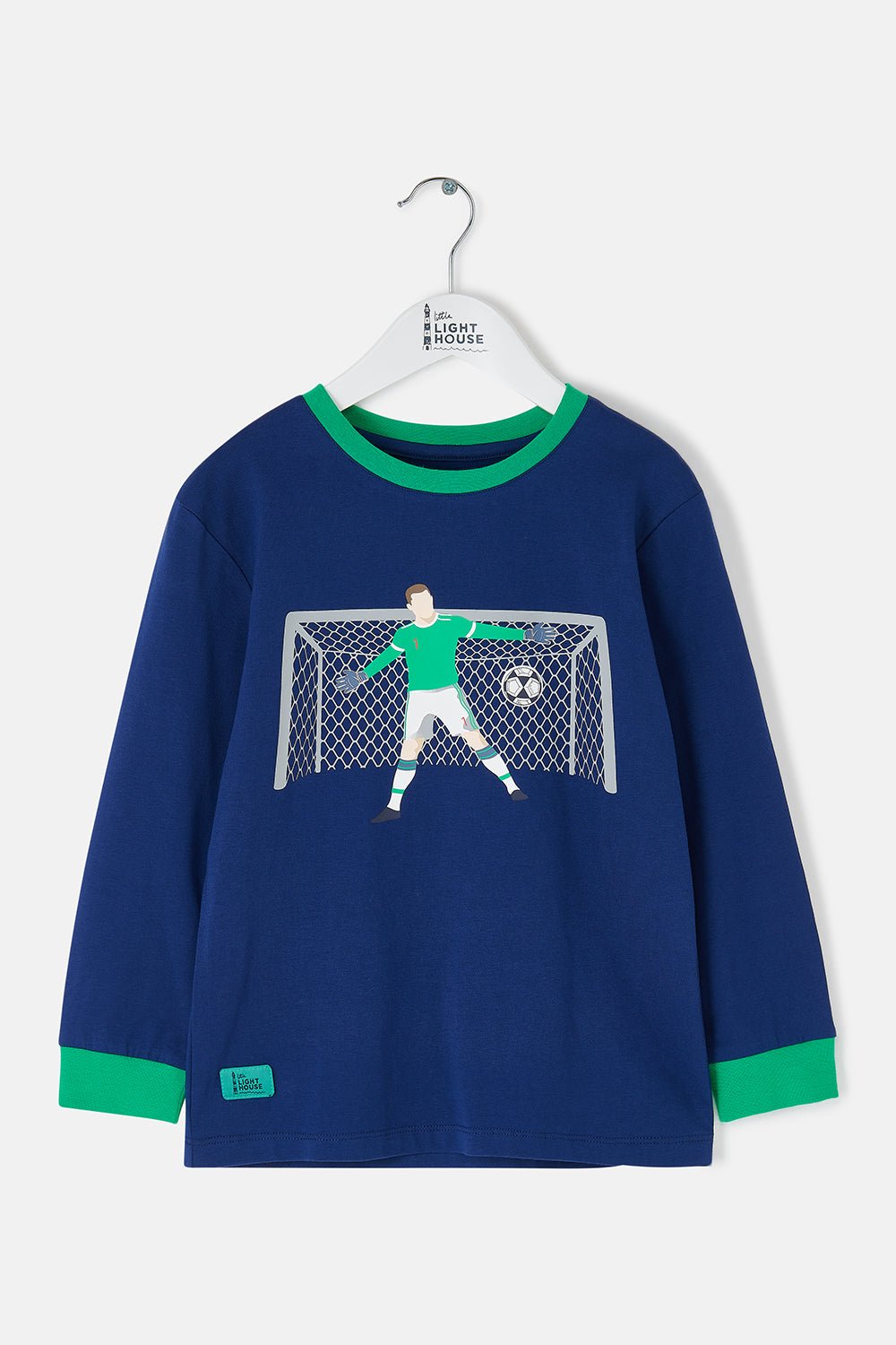 Oliver Top - Football Print - Lighthouse