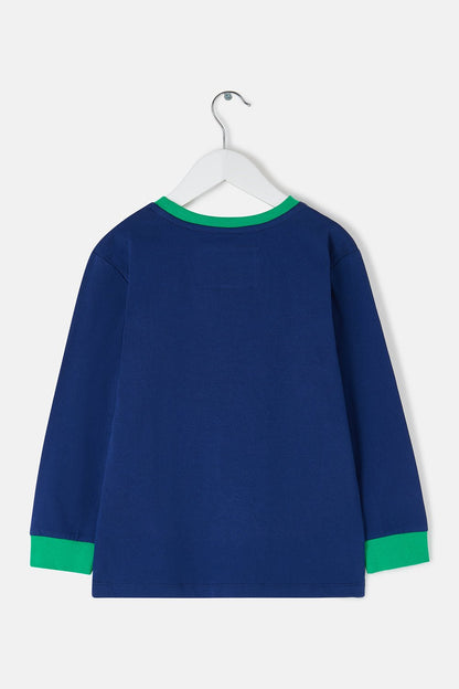 Oliver Top - Football Print - Lighthouse