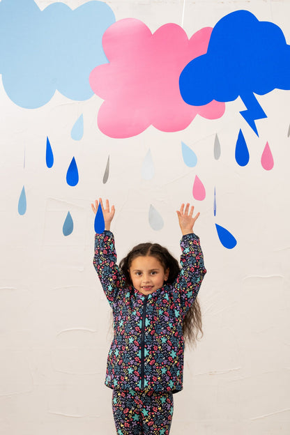 Quinn Coat - Floral Print - Lighthouse