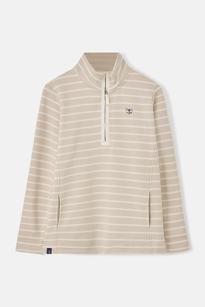 Shore Sweatshirt - Cream Stripe - Lighthouse