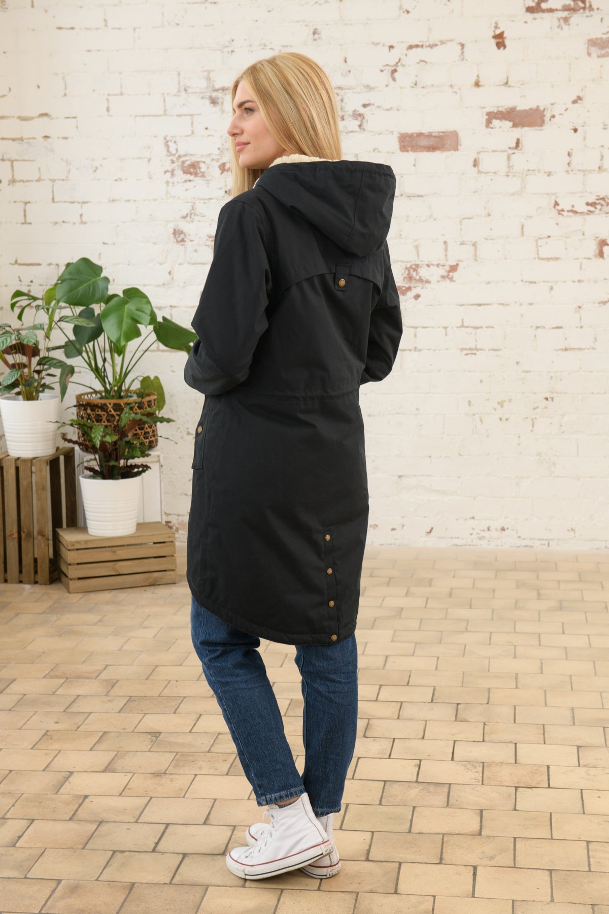 Abigail Coat - Black-Lighthouse