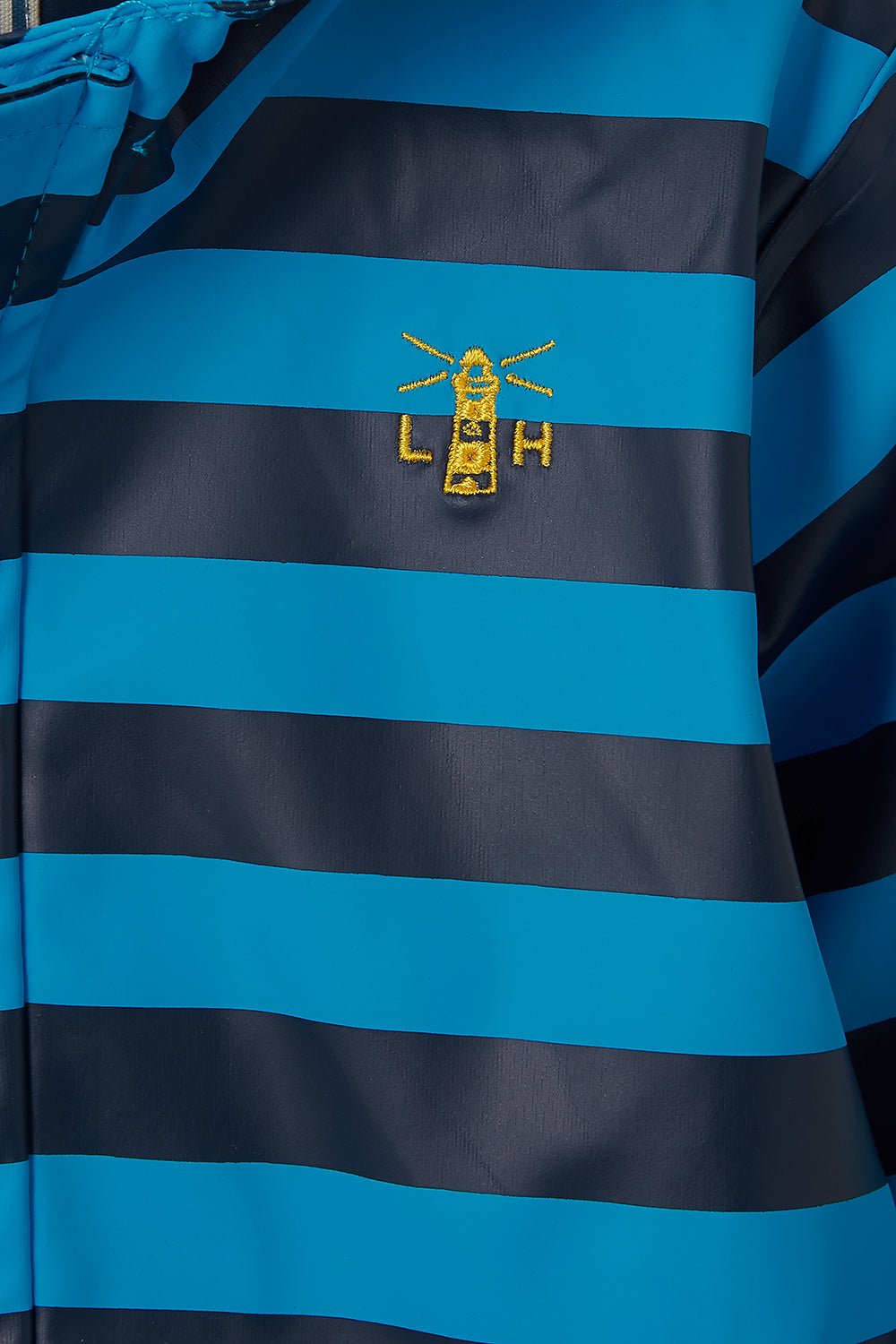 Adam Coat - Blue Eclipse Stripe - Lighthouse