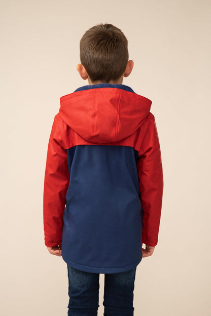 Adam Coat - Red Navy Solid - Lighthouse