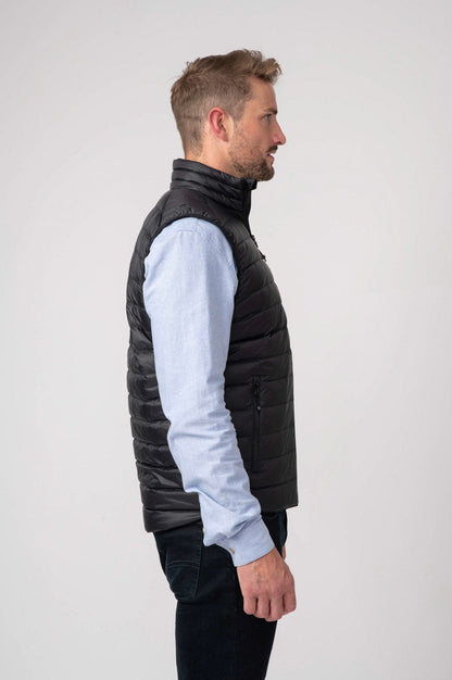 Alpine Mens Down Gilet - Jet Black-Mac in a Sac