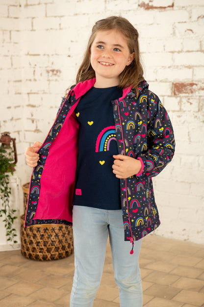 Amelia Coat - Rainbow Print - Lighthouse