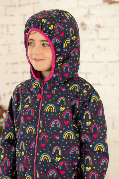 Amelia Coat - Rainbow Print - Lighthouse