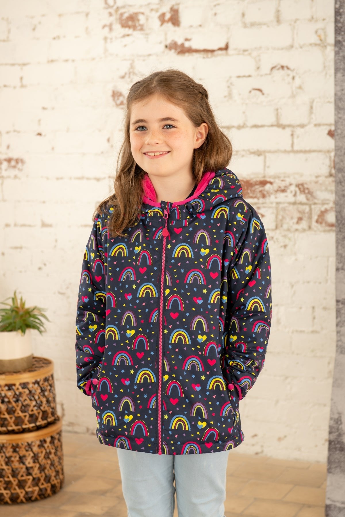 Amelia Coat - Rainbow Print - Lighthouse