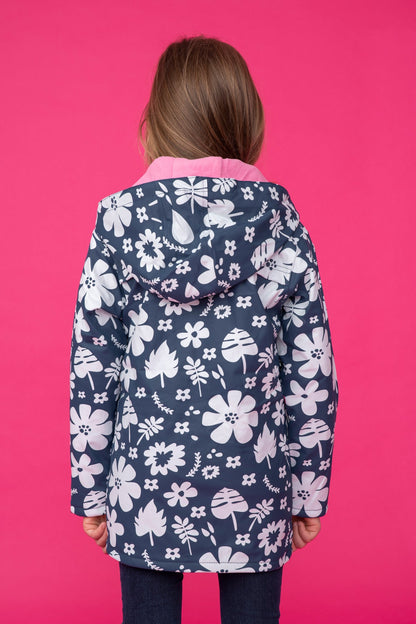 Amy Coat - Blue Floral - Lighthouse