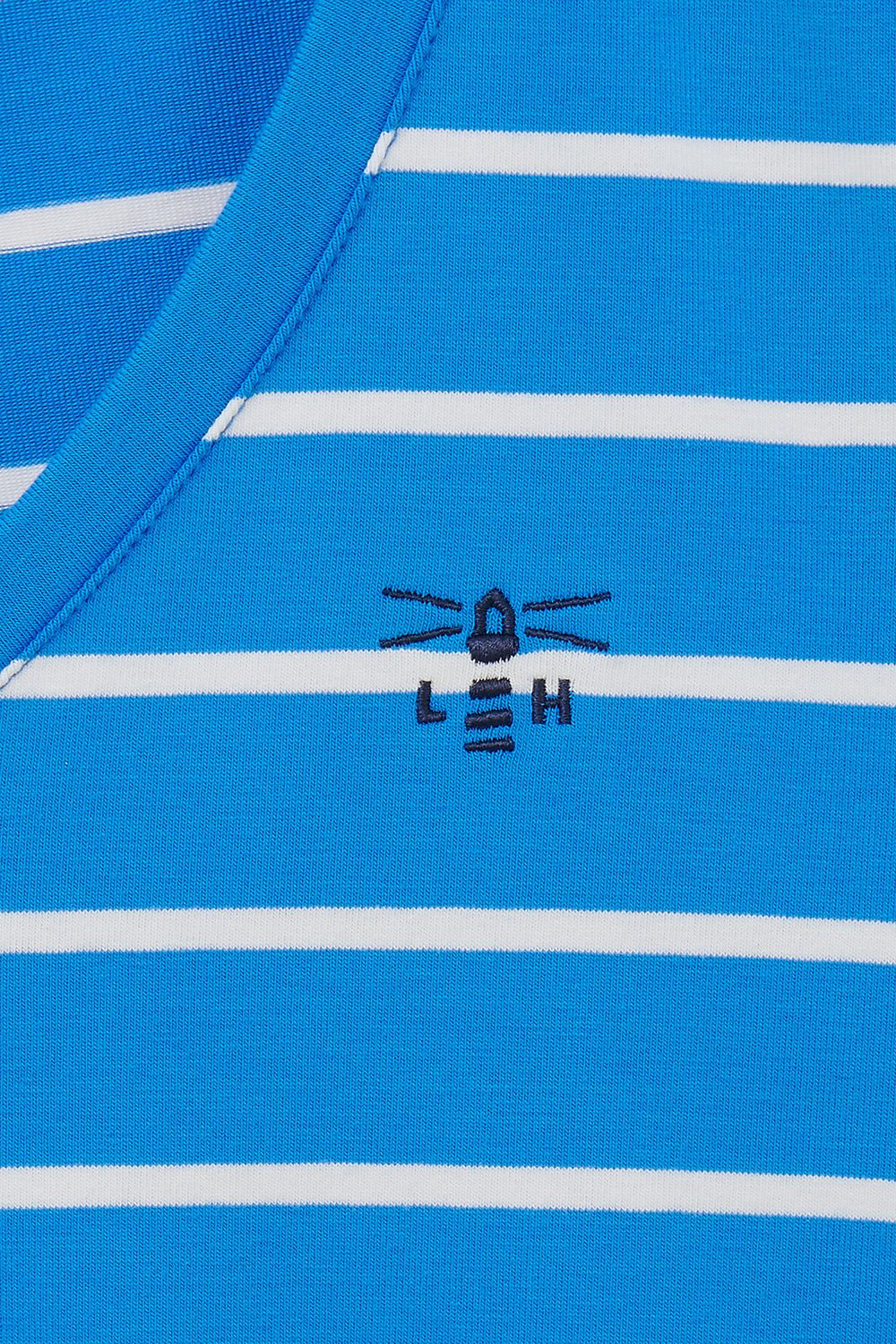 Ariana Tee - Azure Blue Stripe-Lighthouse