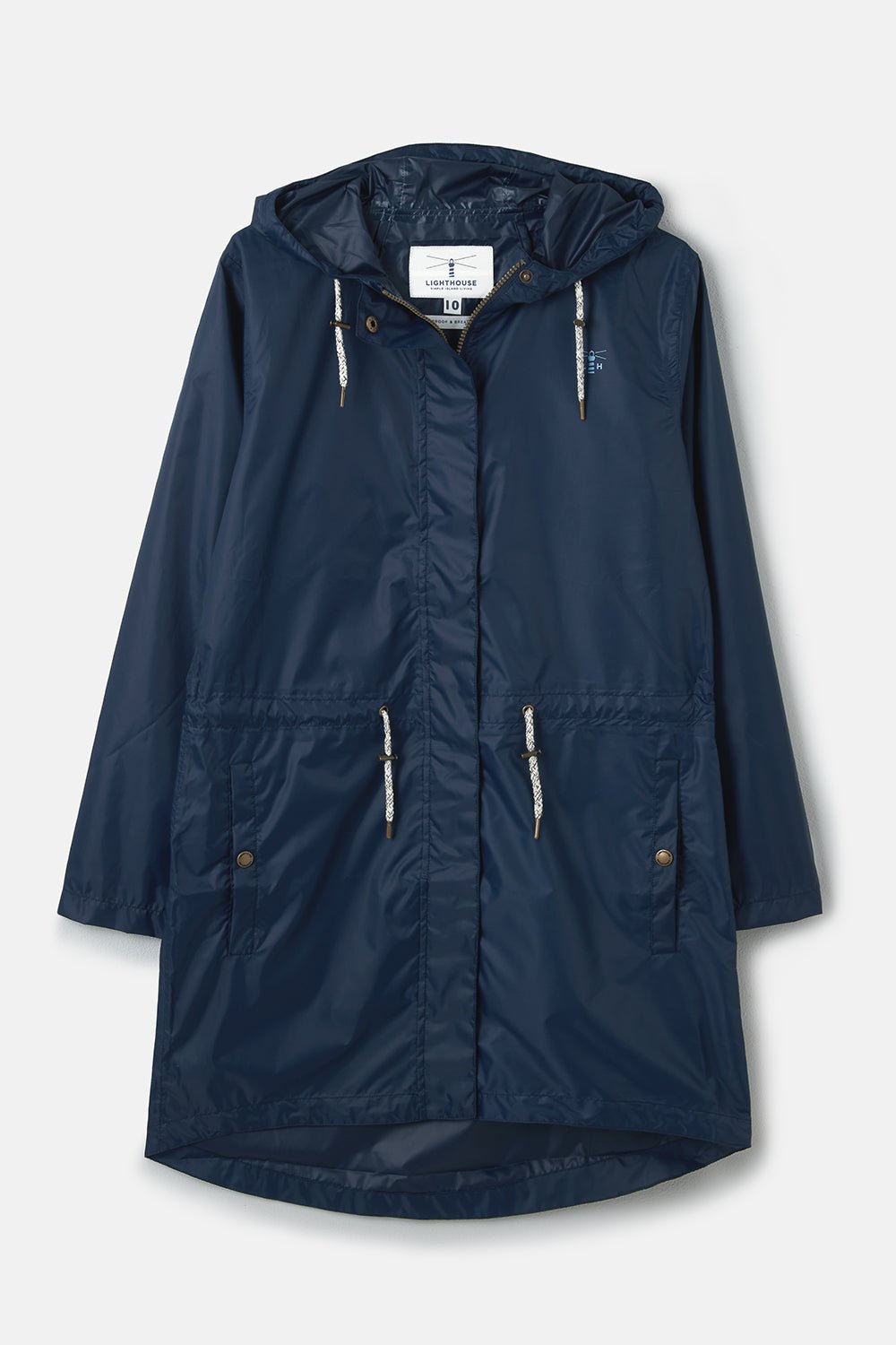 Cara Rain Parka - Navy-Lighthouse