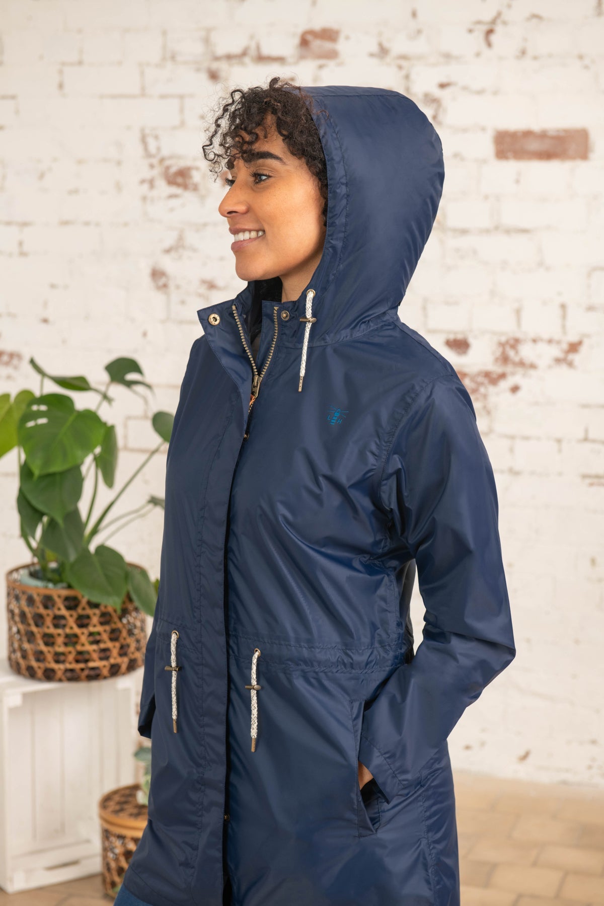 Cara Rain Parka - Navy-Lighthouse