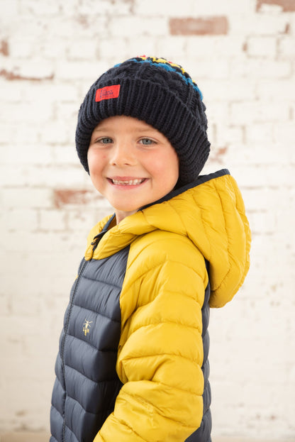 Carter Coat - Navy Yellow-Lighthouse