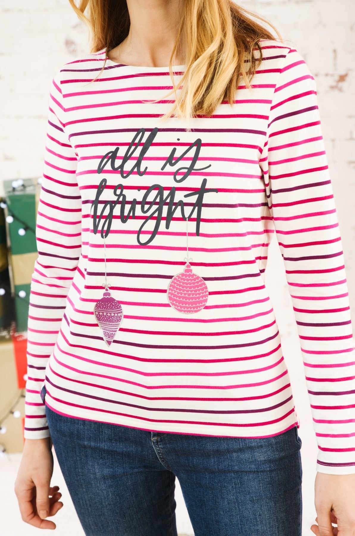 Causeway Breton Top - Christmas - Lighthouse