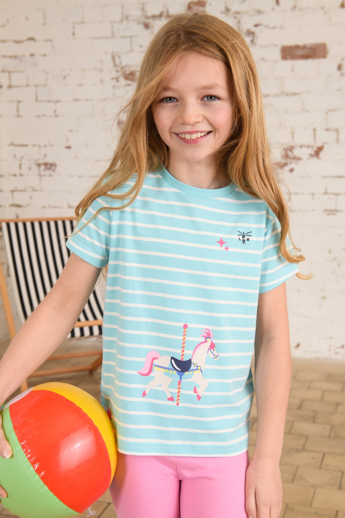 Causeway Short Sleeve - Carousel Print - Lighthouse