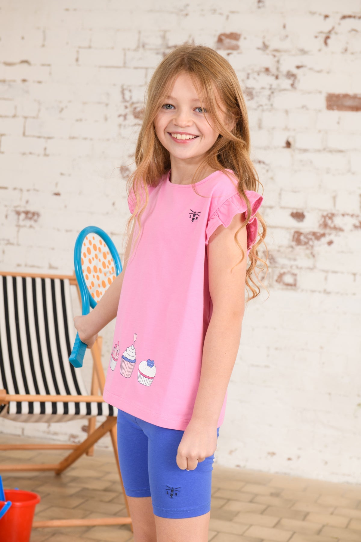 Causeway Swing Tee - Cupcake Print-Lighthouse