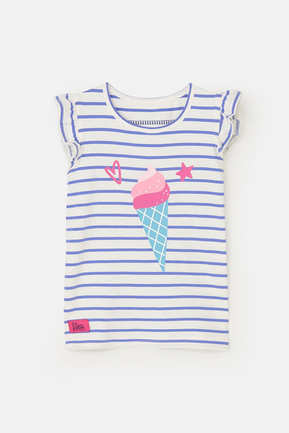 Causeway Swing Tee - Icecream Print-Lighthouse